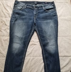 Silver Jeans Suki Mid Slim. Plus size W24/L27